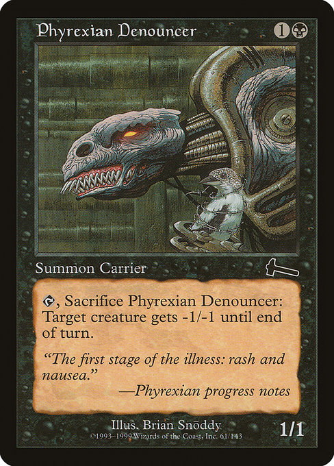 Phyrexian Denouncer - Urza's Legacy Common Card