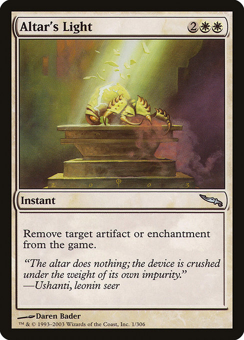 Altar's Light - Mirrodin Uncommon Card