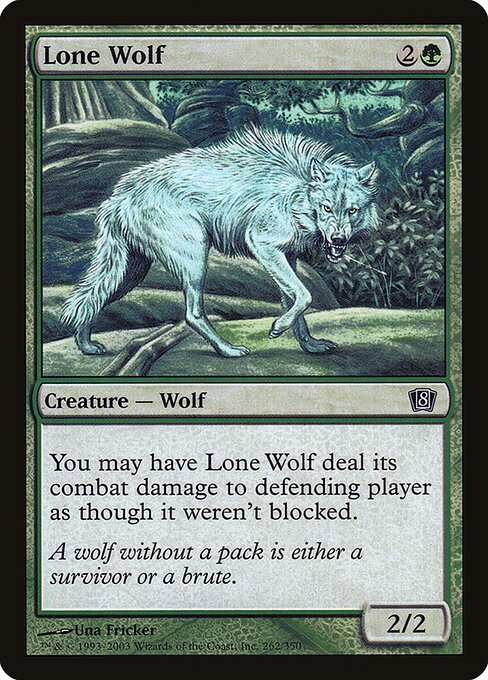 Lone Wolf - Eighth Edition Common Card