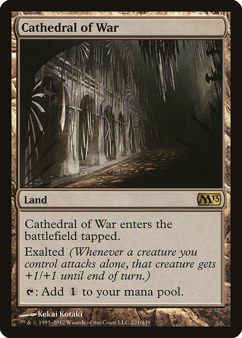 Cathedral of War - Magic 2013 Rare Card