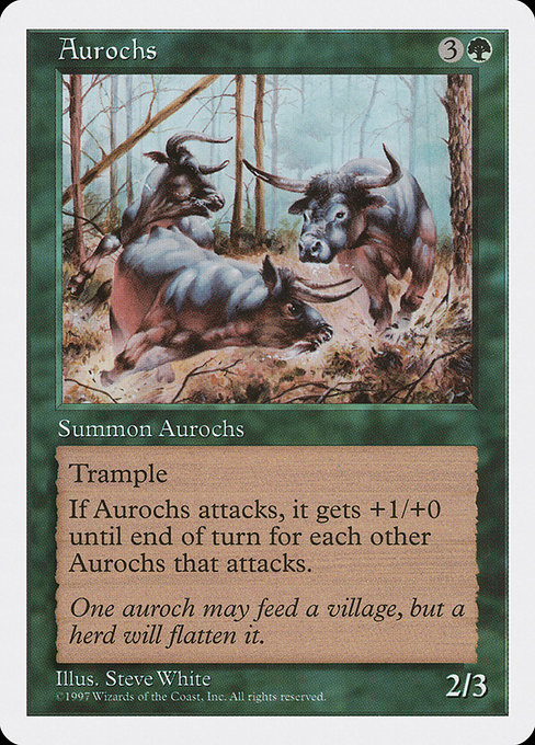 Aurochs - Fifth Edition Common Card