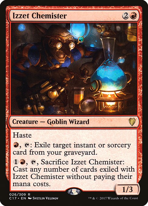 Izzet Chemister - Commander 2017 Rare Card