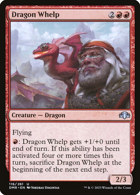 Dragon Whelp - Dominaria Remastered Uncommon Card
