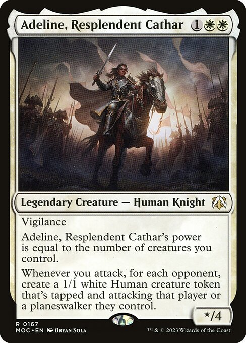 Adeline, Resplendent Cathar - March of the Machine Commander Rare Card