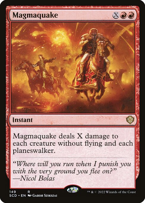 Magmaquake - Starter Commander Decks Rare Card