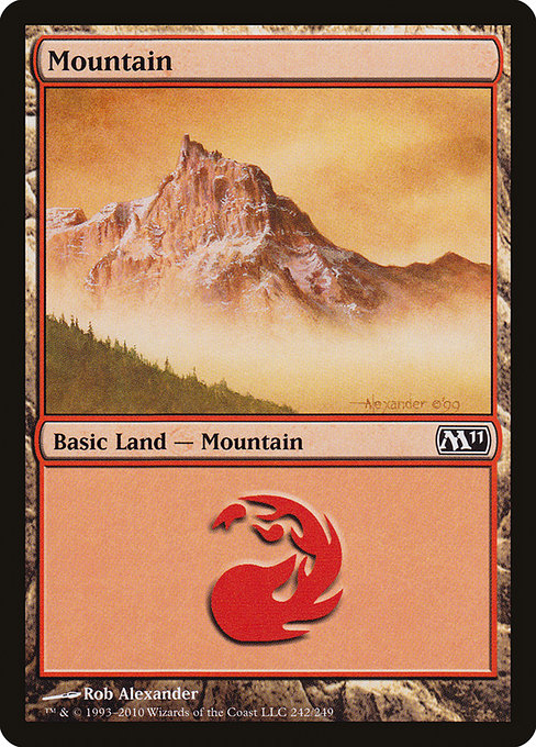 Mountain - Magic 2011 Common Card