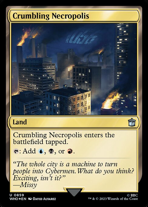 Crumbling Necropolis - Doctor Who Uncommon Card