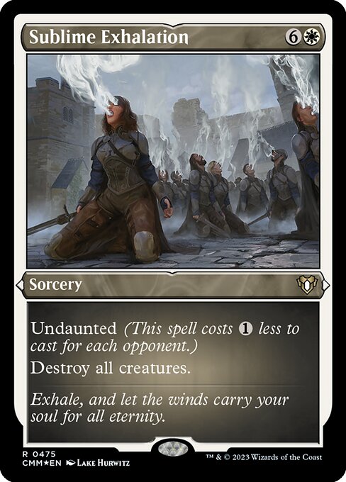 Sublime Exhalation - Commander Masters Rare Card