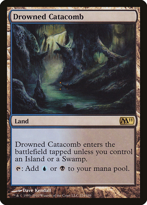 Drowned Catacomb - Magic 2011 Rare Card