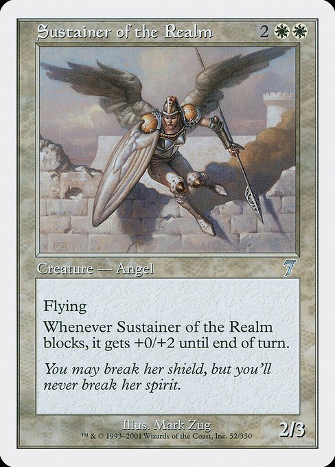 Sustainer of the Realm - Seventh Edition Uncommon Card