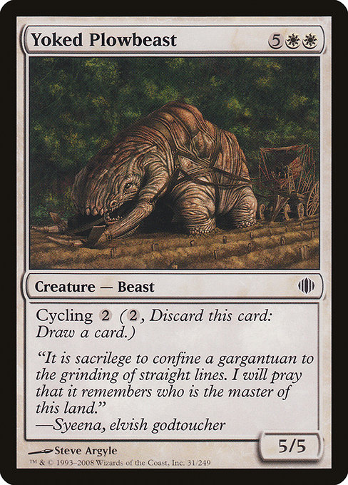 Yoked Plowbeast - Shards of Alara Common Card