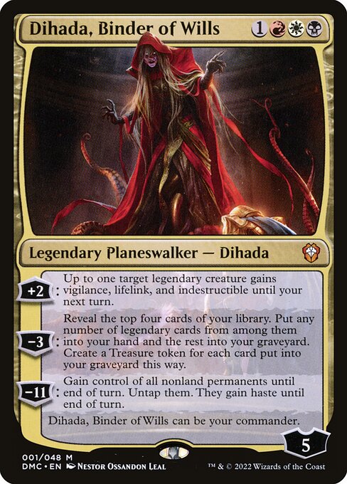 Dihada, Binder of Wills - Dominaria United Commander Mythic Card