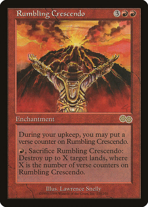 Rumbling Crescendo - Urza's Saga Rare Card