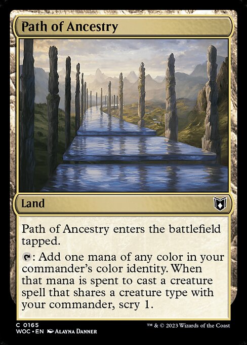 Path of Ancestry - Wilds of Eldraine Commander Common Card