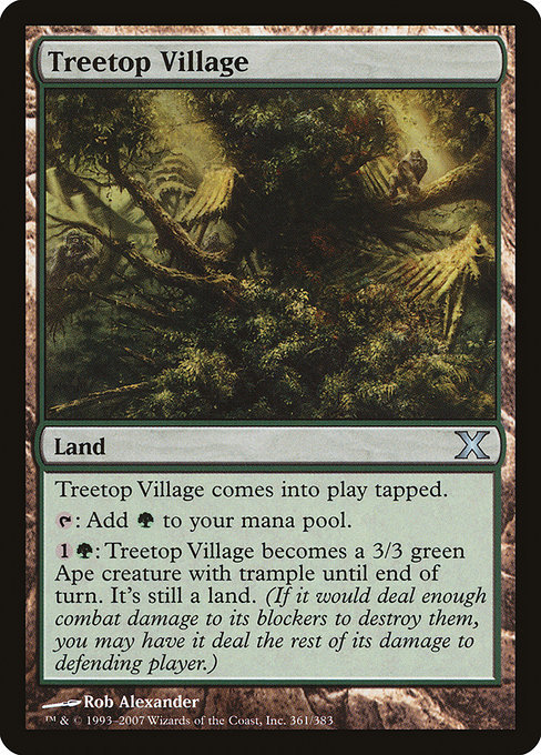 Treetop Village - Tenth Edition Uncommon Card