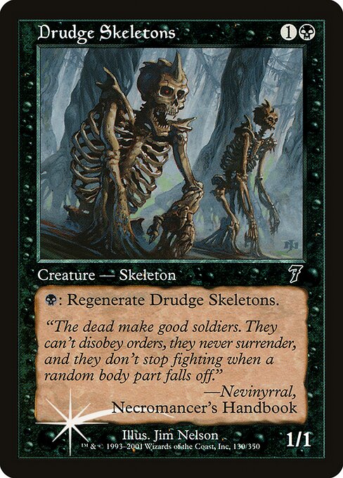 Drudge Skeletons - Seventh Edition Common Card