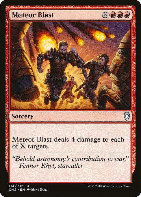 Meteor Blast - Commander Anthology Volume II Uncommon Card