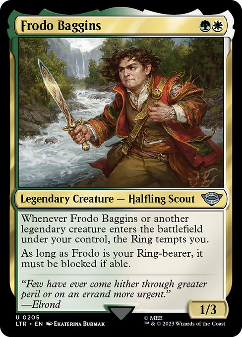 Frodo Baggins - The Lord of the Rings: Tales of Middle-earth Uncommon Card