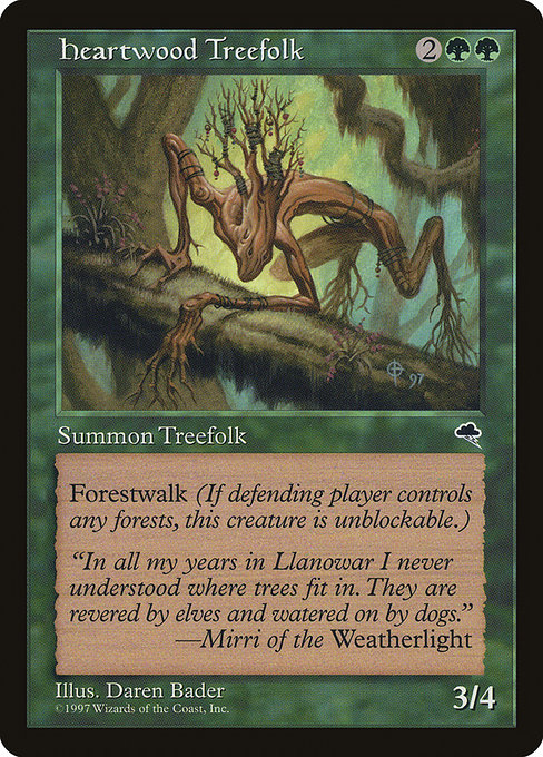 Heartwood Treefolk - Tempest Uncommon Card
