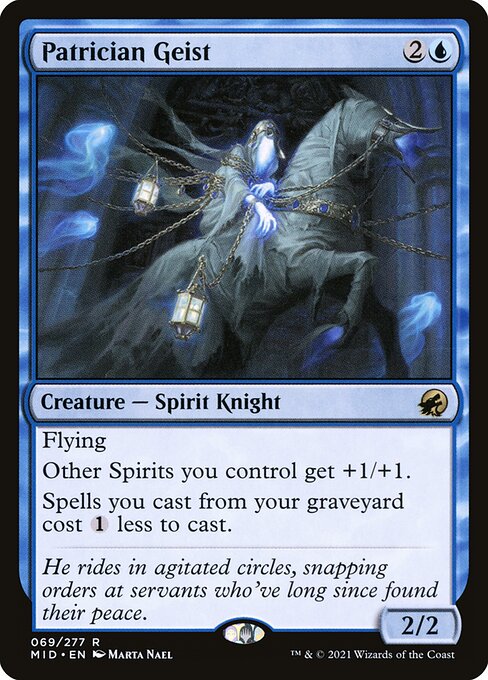 Patrician Geist - Innistrad: Midnight Hunt Rare Card