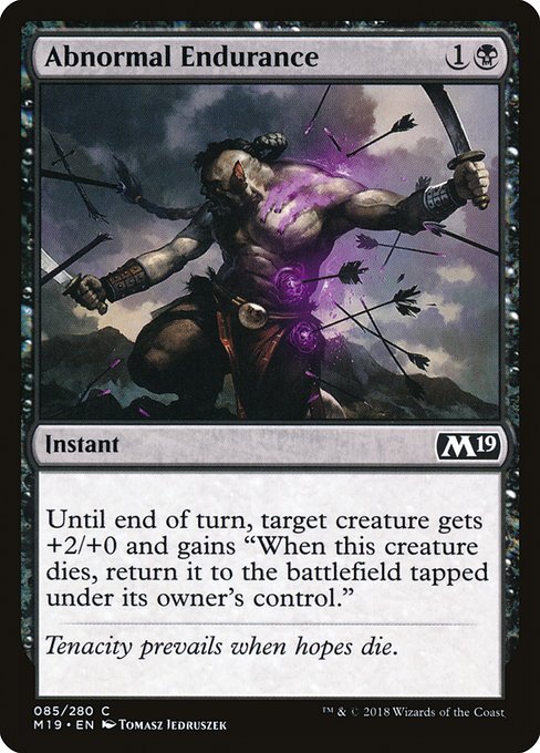 Abnormal Endurance - Core Set 2019 Common Card
