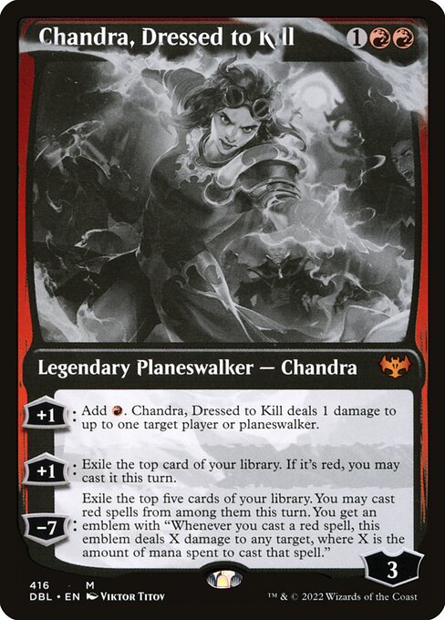 Chandra, Dressed to Kill - Innistrad: Double Feature Mythic Card