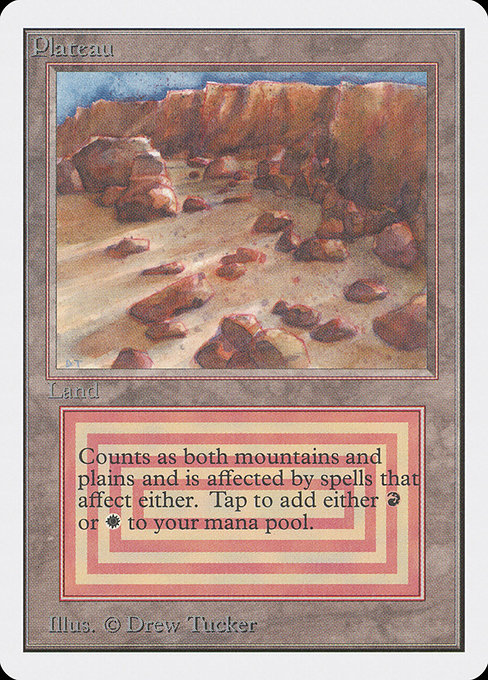 Plateau - Unlimited Edition Rare Card