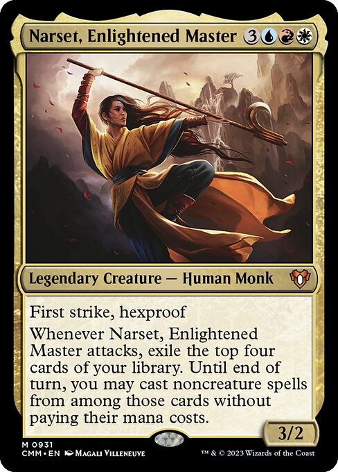 Narset, Enlightened Master - Commander Masters Mythic Card