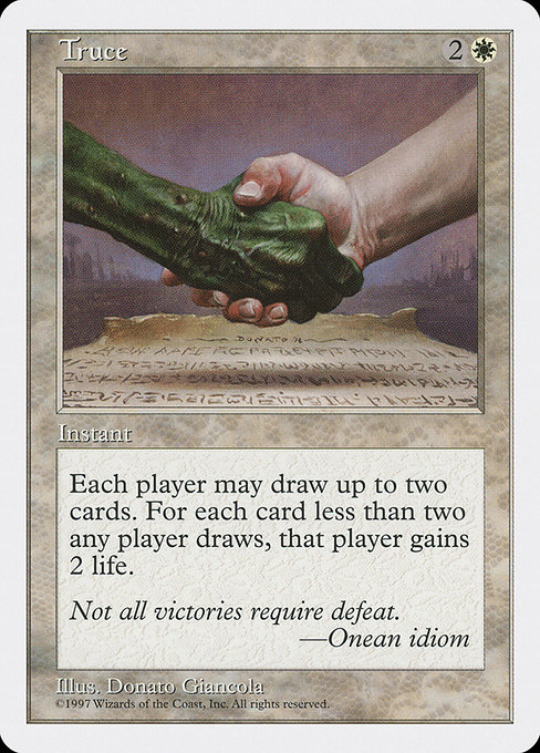 Truce - Fifth Edition Rare Card