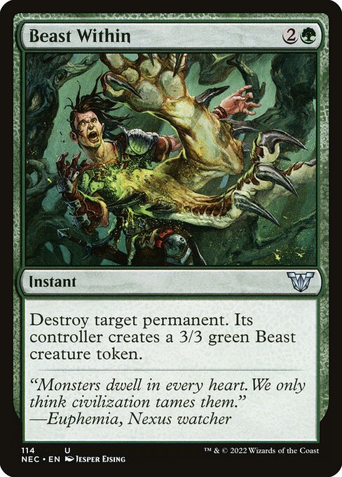 Beast Within - Neon Dynasty Commander Uncommon Card