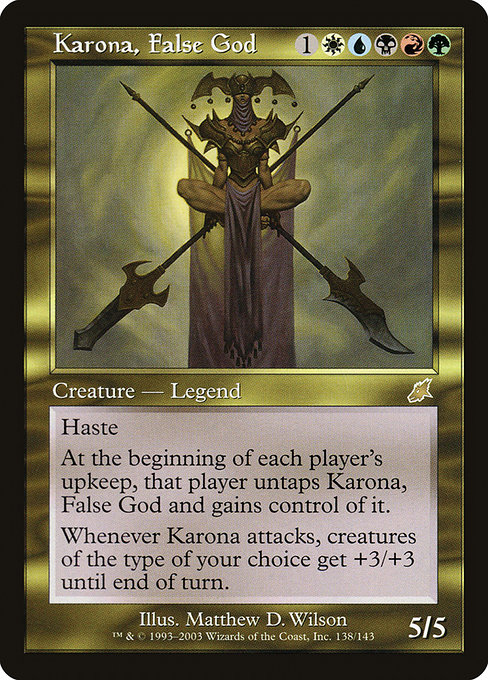 Karona, False God - Scourge Rare Card