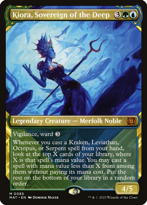 Kiora, Sovereign of the Deep - March of the Machine: The Aftermath Mythic Card