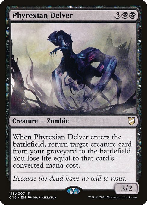 Phyrexian Delver - Commander 2018 Rare Card