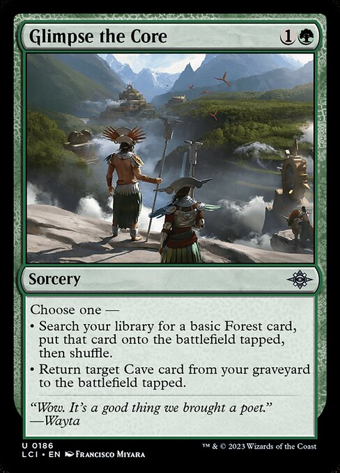 Glimpse the Core - The Lost Caverns of Ixalan Uncommon Card