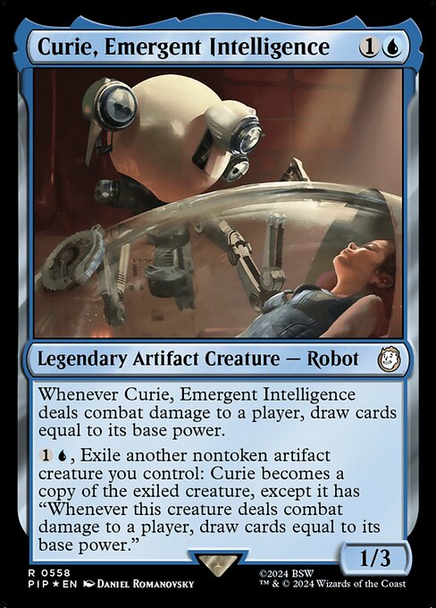 Curie, Emergent Intelligence - Fallout Rare Card