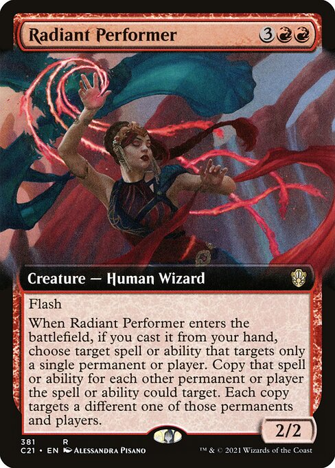 Radiant Performer - Commander 2021 Rare Card