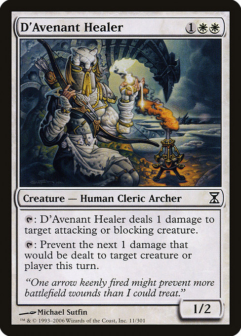 D'Avenant Healer - Time Spiral Common Card