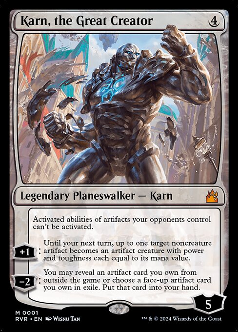 Karn, the Great Creator - Ravnica Remastered Mythic Card