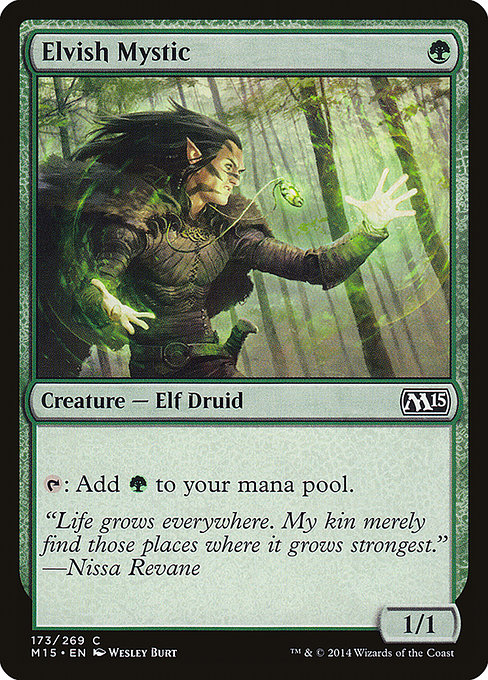 Elvish Mystic - Magic 2015 Common Card