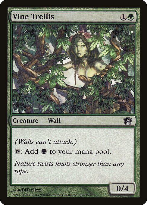 Vine Trellis - Eighth Edition Common Card