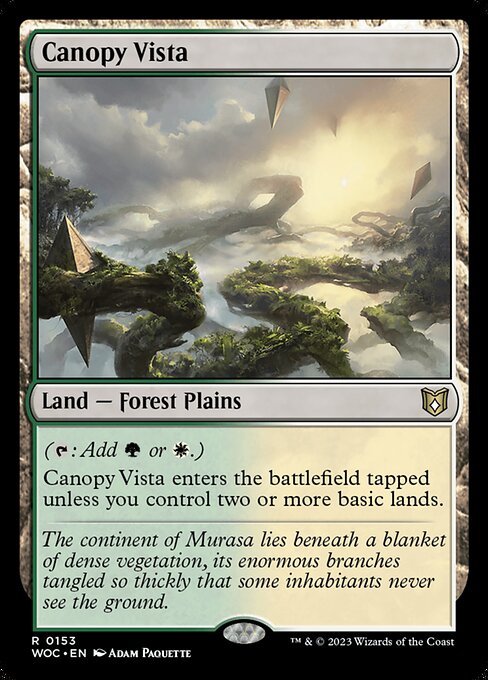 Canopy Vista - Wilds of Eldraine Commander Rare Card