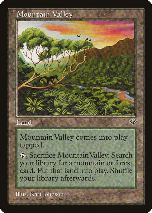Mountain Valley - Mirage Uncommon Card