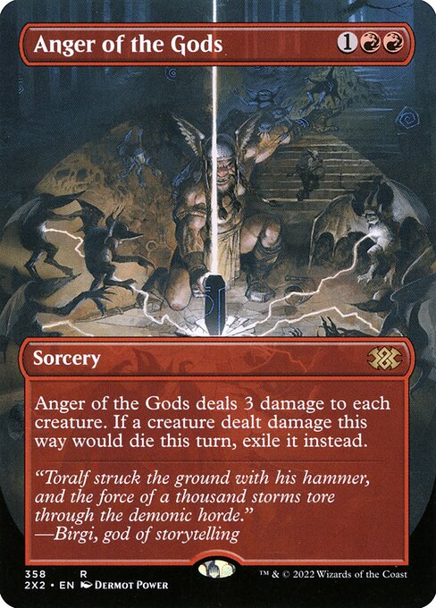Anger of the Gods - Double Masters 2022 Rare Card
