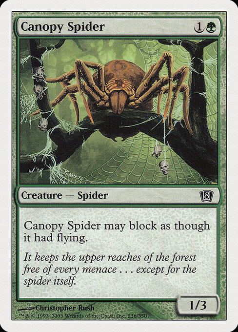 Canopy Spider - Eighth Edition Common Card