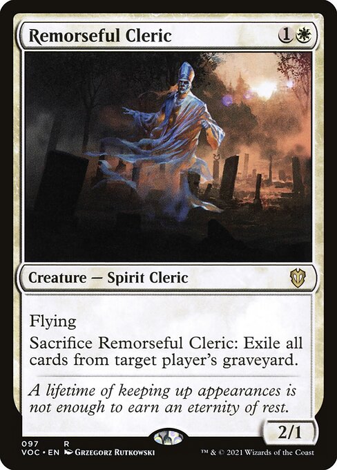 Remorseful Cleric - Crimson Vow Commander Rare Card