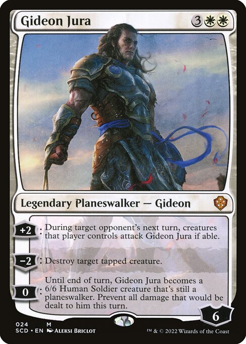 Gideon Jura - Starter Commander Decks Mythic Card