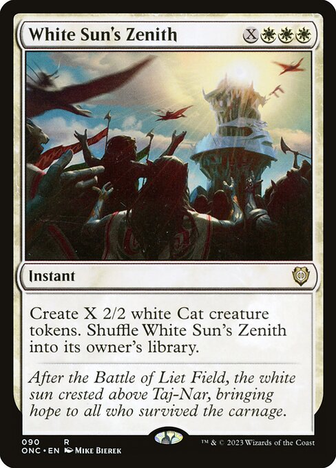 White Sun's Zenith - Phyrexia: All Will Be One Commander Rare Card