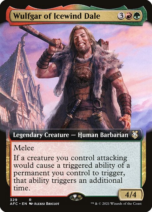 Wulfgar of Icewind Dale - Forgotten Realms Commander Rare Card