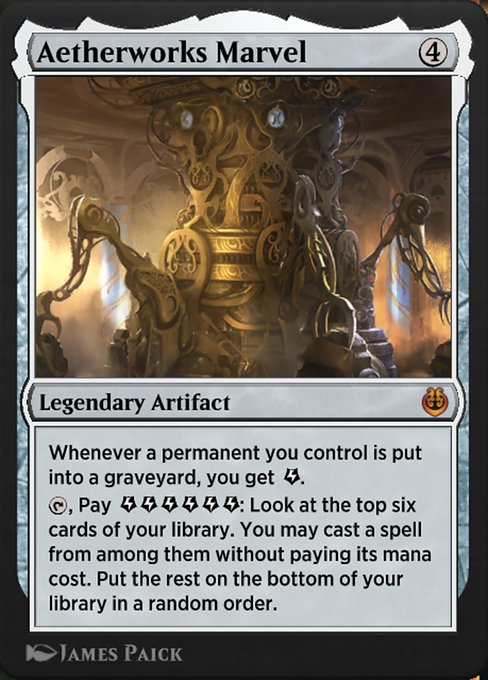 Aetherworks Marvel - Kaladesh Remastered Mythic Card