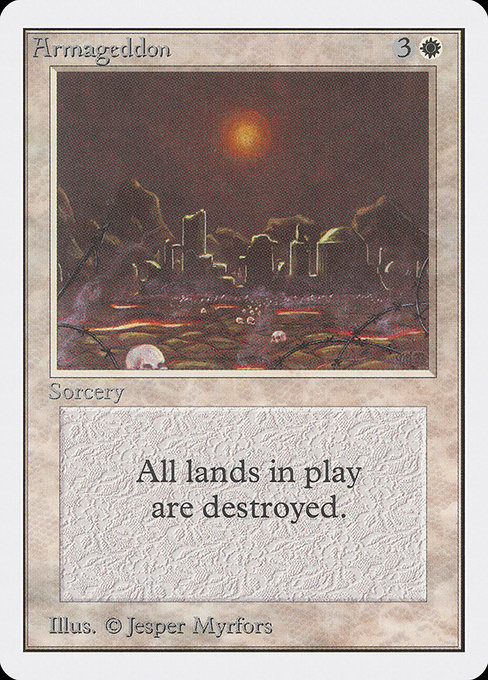 Armageddon - Unlimited Edition Rare Card